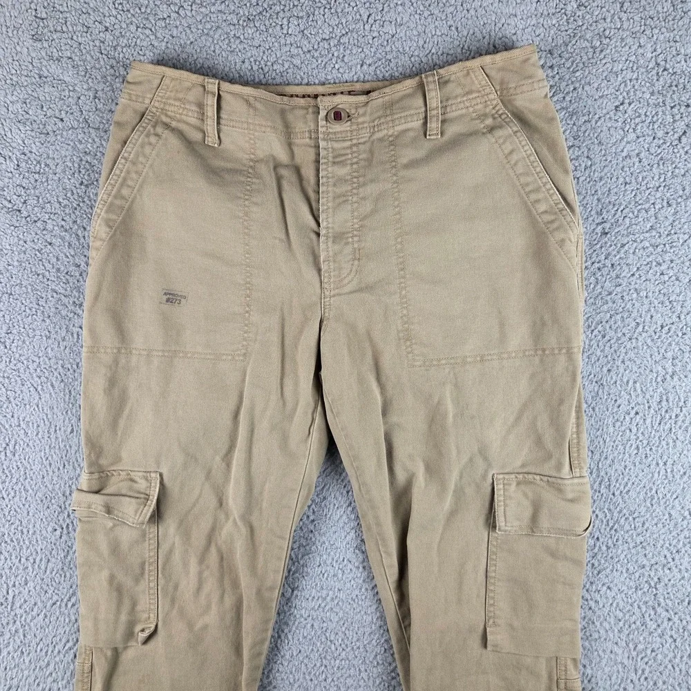Y2K Abercrombie & Fitch Pants Women's 10 Bootcut Trouser Button Fly Cargo Skater